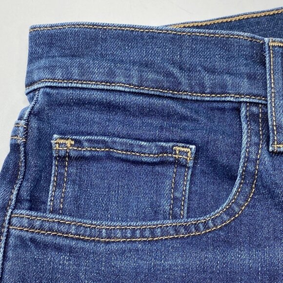 NEW FAVORITE DAUGHTER Valentina High Rise Mini Boot Jeans Size 28 Dark Blue - Picture 9 of 15